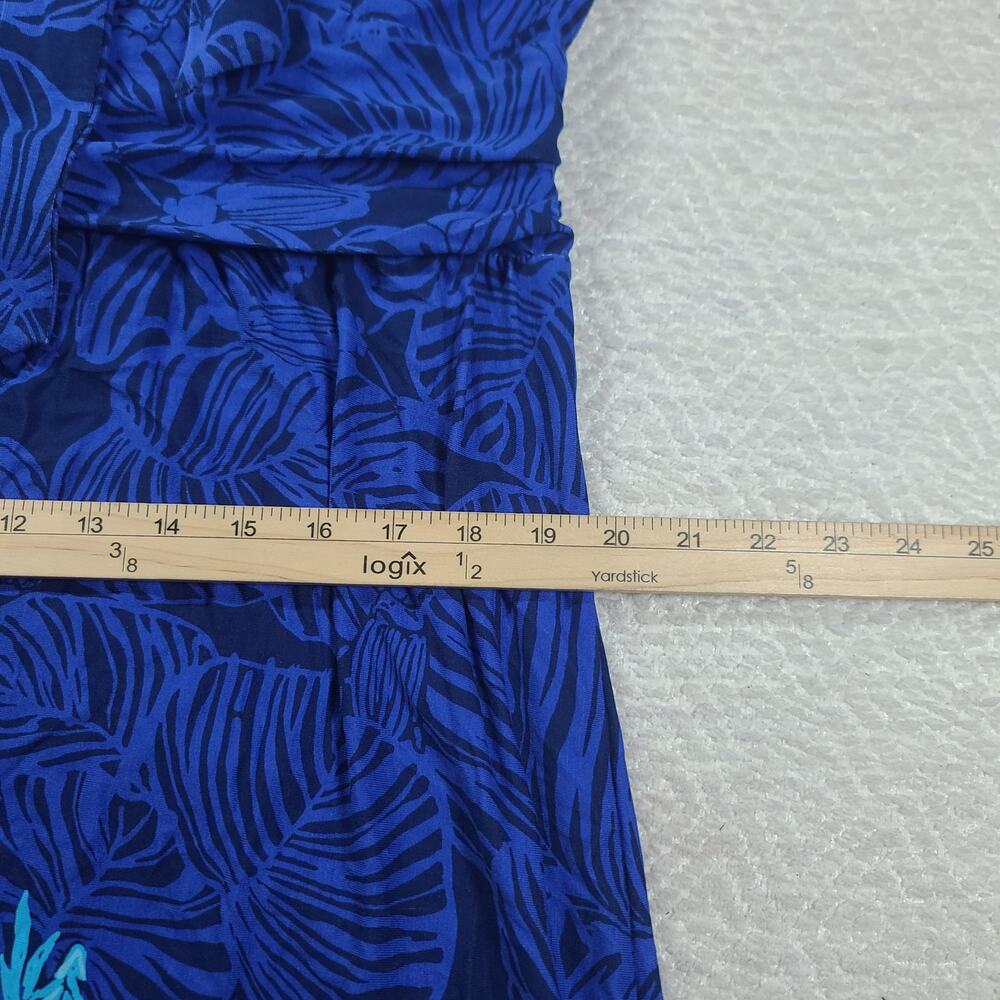 Lilly Pulitzer Orla Maxi Dress Aegean Navy Calypso Coast XL Resort wear Vacay - Picture 8 of 11